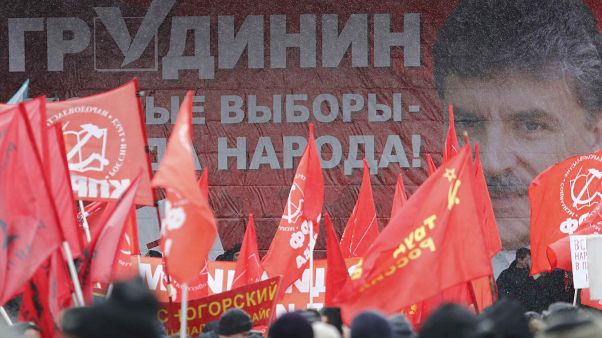 Προεκλογική συγκέντρωση του ΚΚ Ρωσίας στη Μόσχα Προεκλογική συγκέντρωση του ΚΚ Ρωσίας στη Μόσχα