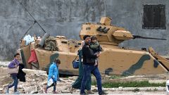 Truppen der Türkei kurz vor Afrin