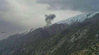 نخستین تصویر از محل سقوط هواپیمای ترکیه ای در ایران