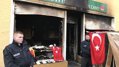 Berlin'de Türk camisine molotoflu saldırı