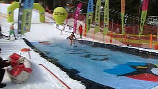 مسابقه اسکی آب‌پاش در لهستان