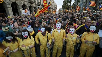 Les indépendantistes catalans pour "La République maintenant"