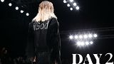 Fierce fashion and 'glamazones' stride Moscow Fashion Week day 2