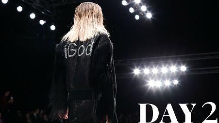 Fierce fashion and 'glamazones' stride Moscow Fashion Week day 2