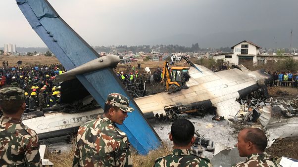 Passenger plane crashes off runway at Kathmandu airport, killing 50 Passenger plane crashes off runway at Kathmandu airport, killing 50