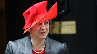 Theresa May leaves 10 Downing Street in London, March 12, 2018