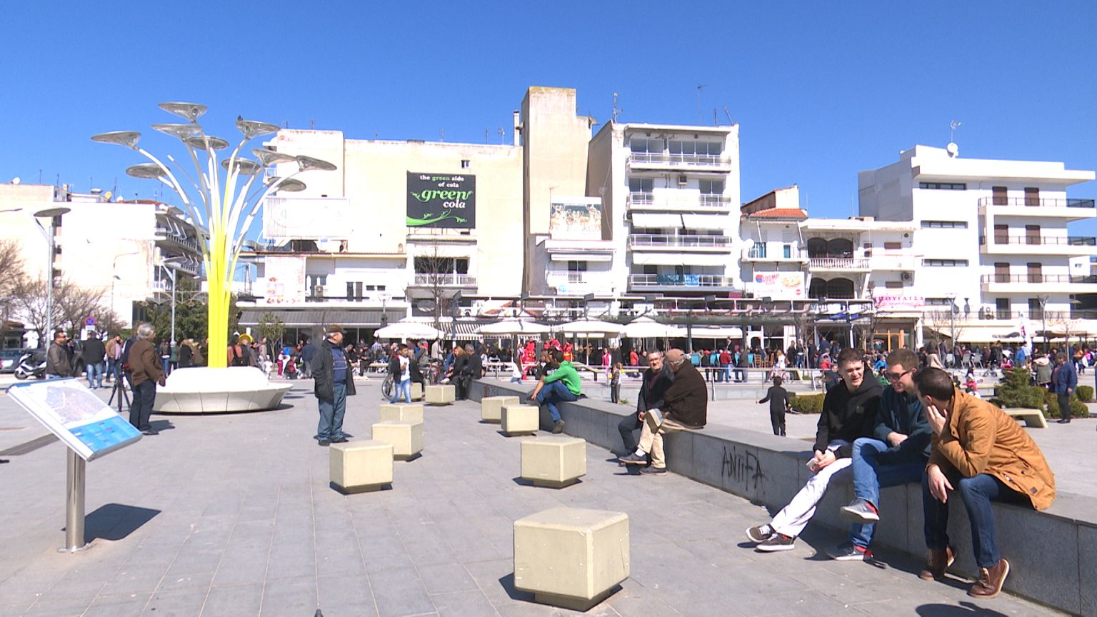 H κεντρική πλατεία της Ορεστιάδας