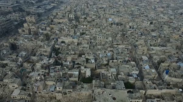 Imágenes aéreas de la devastación de la guerra Imágenes aéreas de la devastación de la guerra