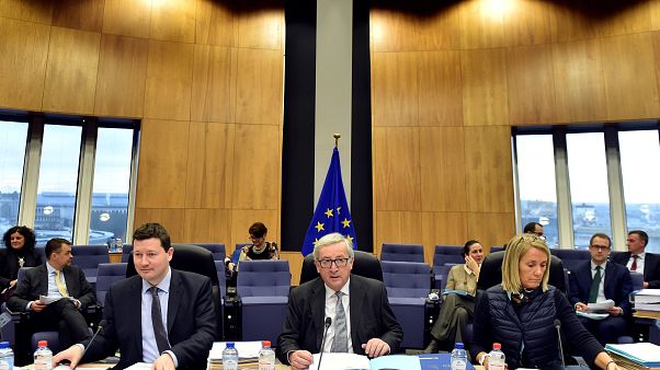 Selmayr, Juncker und Kabinettschefin Martinez Albero Selmayr, Juncker und Kabinettschefin Martinez Albero