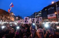 Demonstranten forderten mehr Demokratie in der Slowakei.
