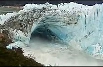 Se rompe el arco de hielo del glaciar Perito Moreno
