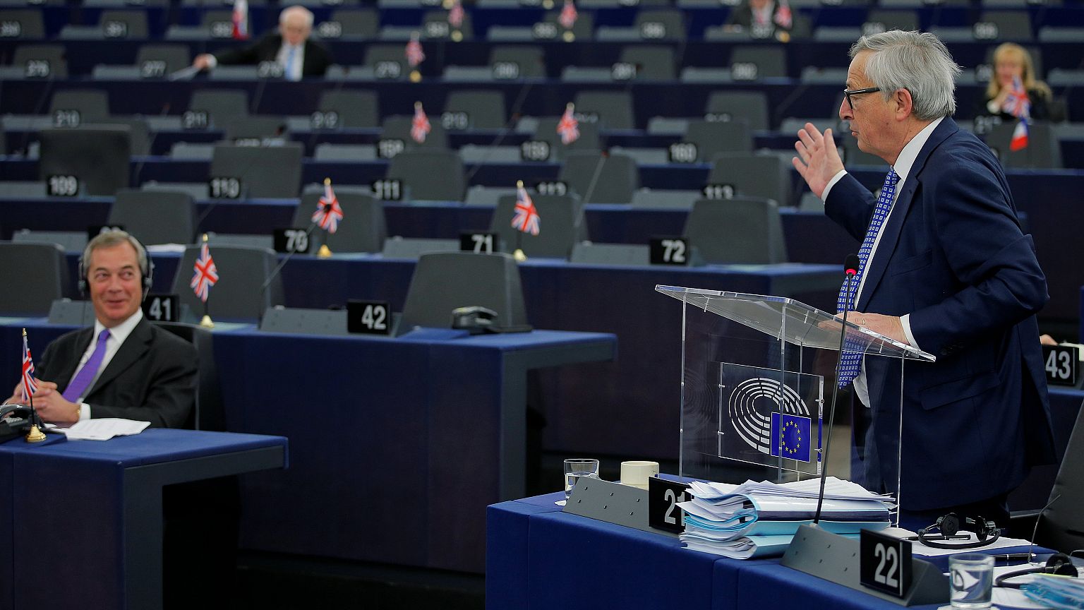 Duro intercambio en la Eurocámara a próposito del "brexit"