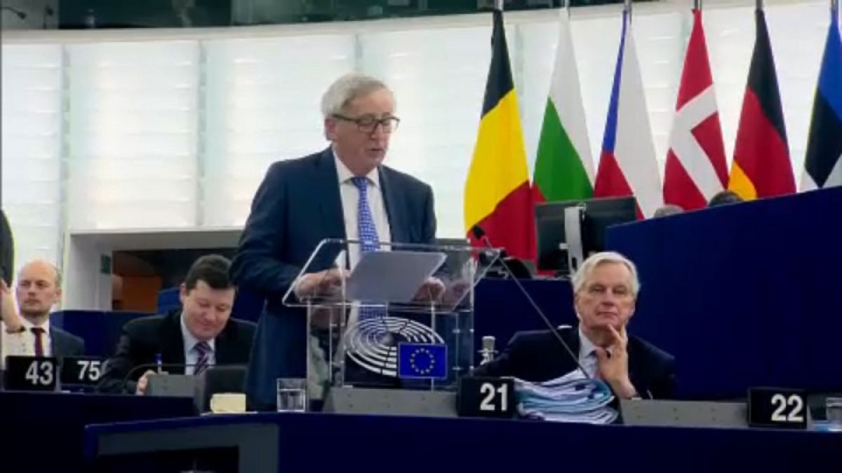 Jean-Claude Juncker em Estrasburgo