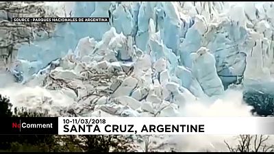 Argentine : rupture spectaculaire d'un glacier