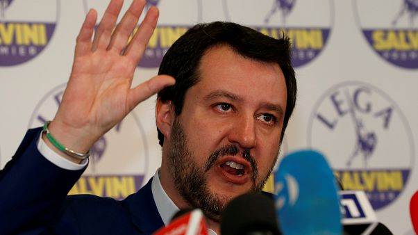 Le dirigeant italien de la Ligue Matteo Salvini Le dirigeant italien de la Ligue Matteo Salvini