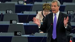 Nigel Farage beszél az Európai Parlament ülésén
