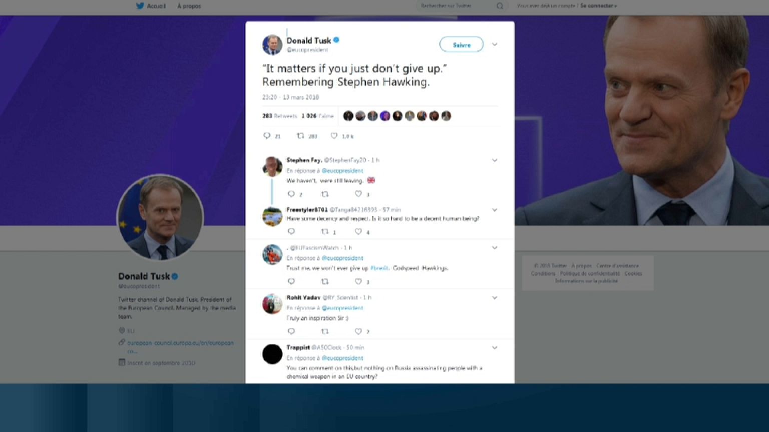 Twittter se llena de mensajes para despedir a Stephen Hawking