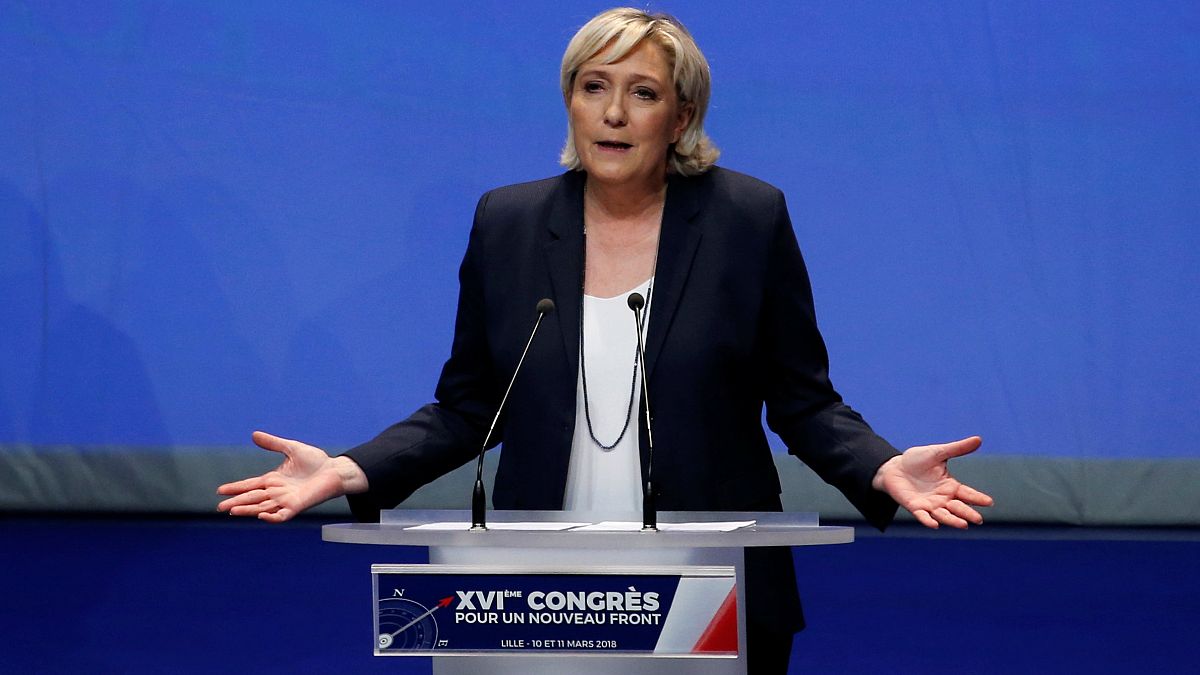Marine Le Pen's proposed party rebrand has sparked controversy 