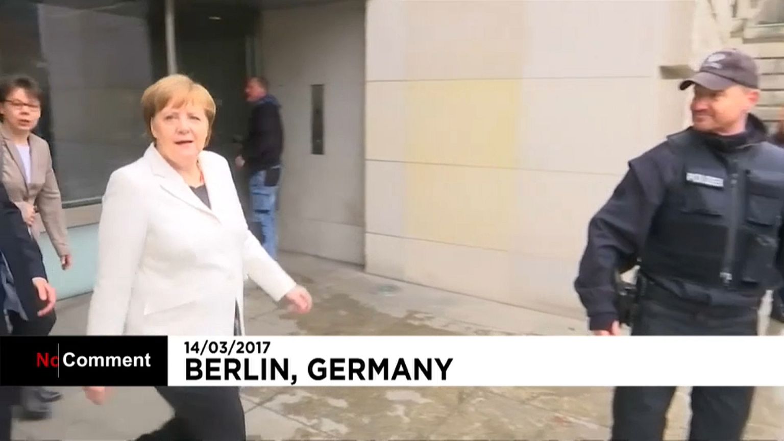 Merkel protest