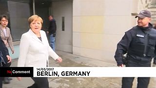 Merkel protest