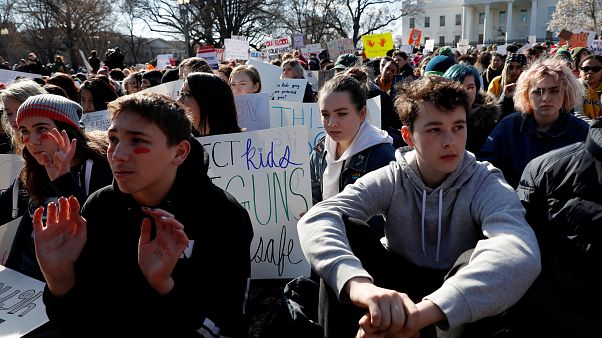 Student school walkout marks a month since Florida shootings Student school walkout marks a month since Florida shootings