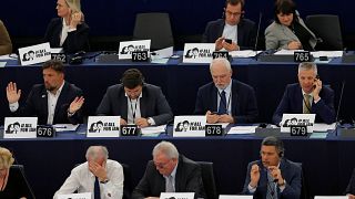 Les députés européens en session plénière