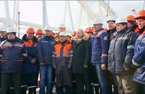 Vladimir Putin de visita à Crimeia