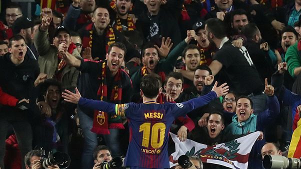 Messi lleva al Barcelona a cuartos de la Champions Messi lleva al Barcelona a cuartos de la Champions