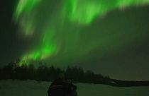Aurora borealis Rovaniemi fölött