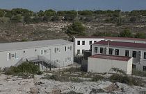 Das Aufnahmelager in Lampedusa