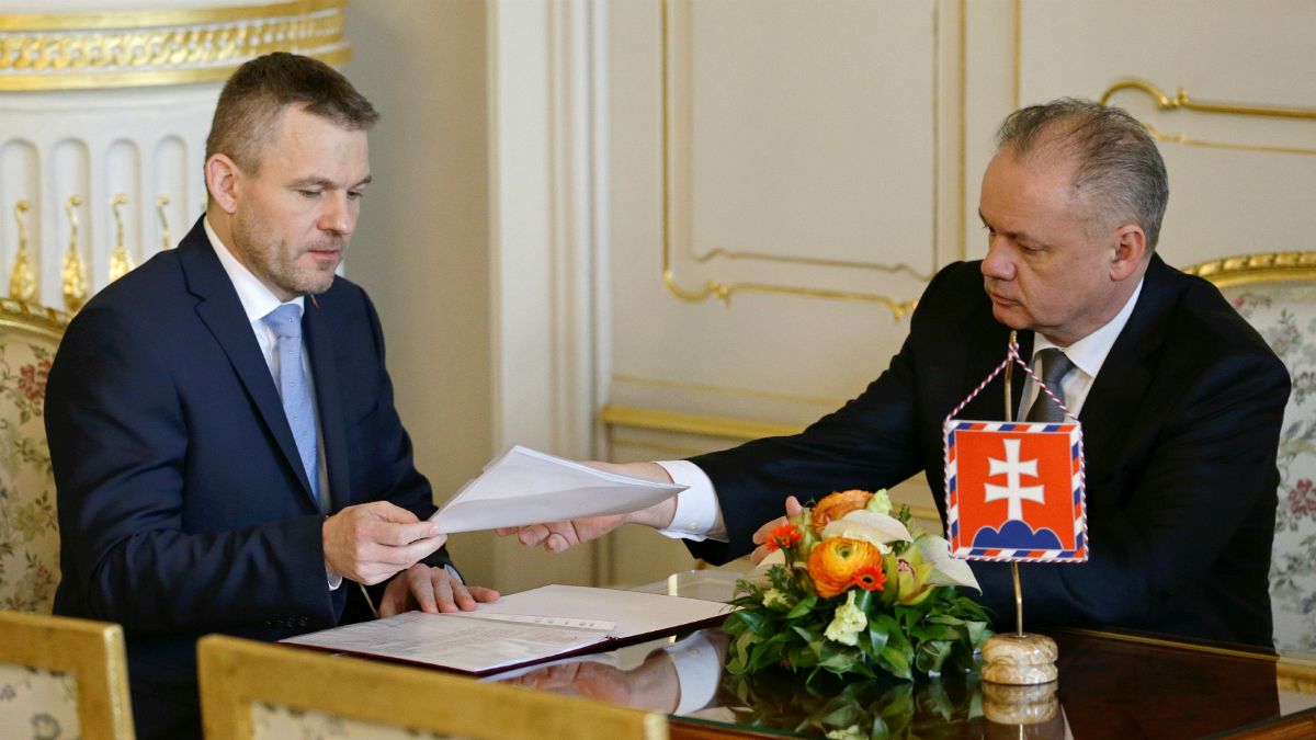 رئیس جمهوری اسلوواکی و نخست وزیر جدید