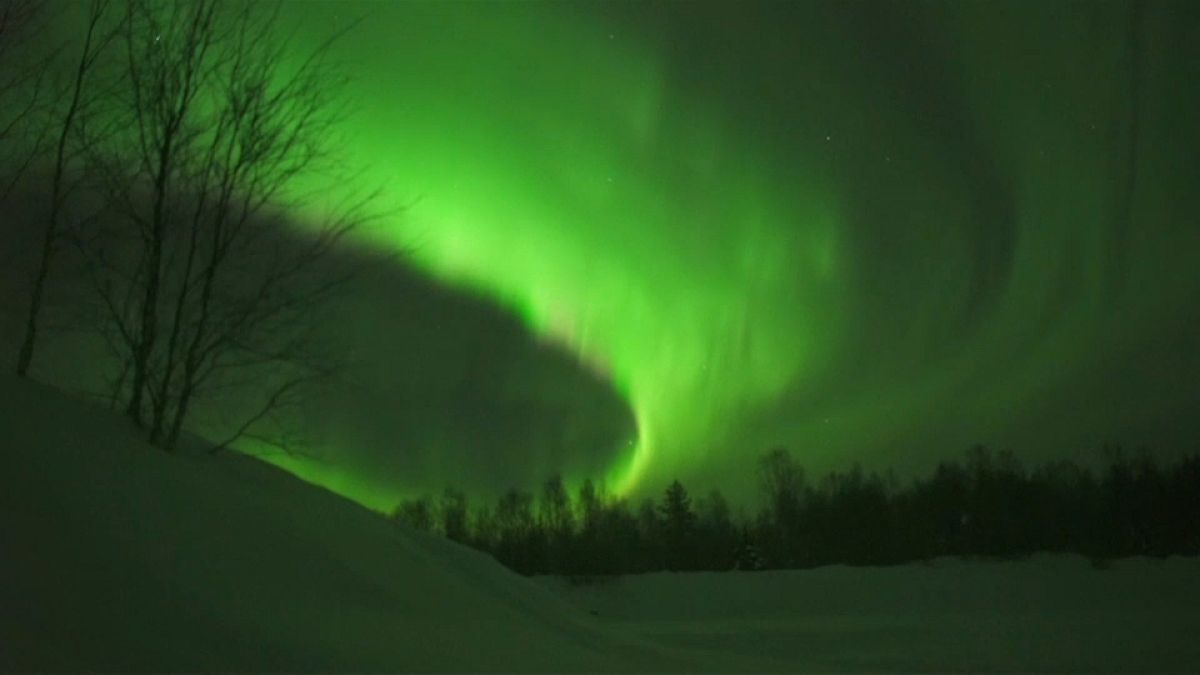 Mágicas auroras boreales en Finlandia