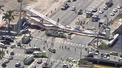 Six people killed after pedestrian bridge collapses in Florida