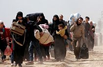Milhares de civis fogem dos combates na zona de Ghouta