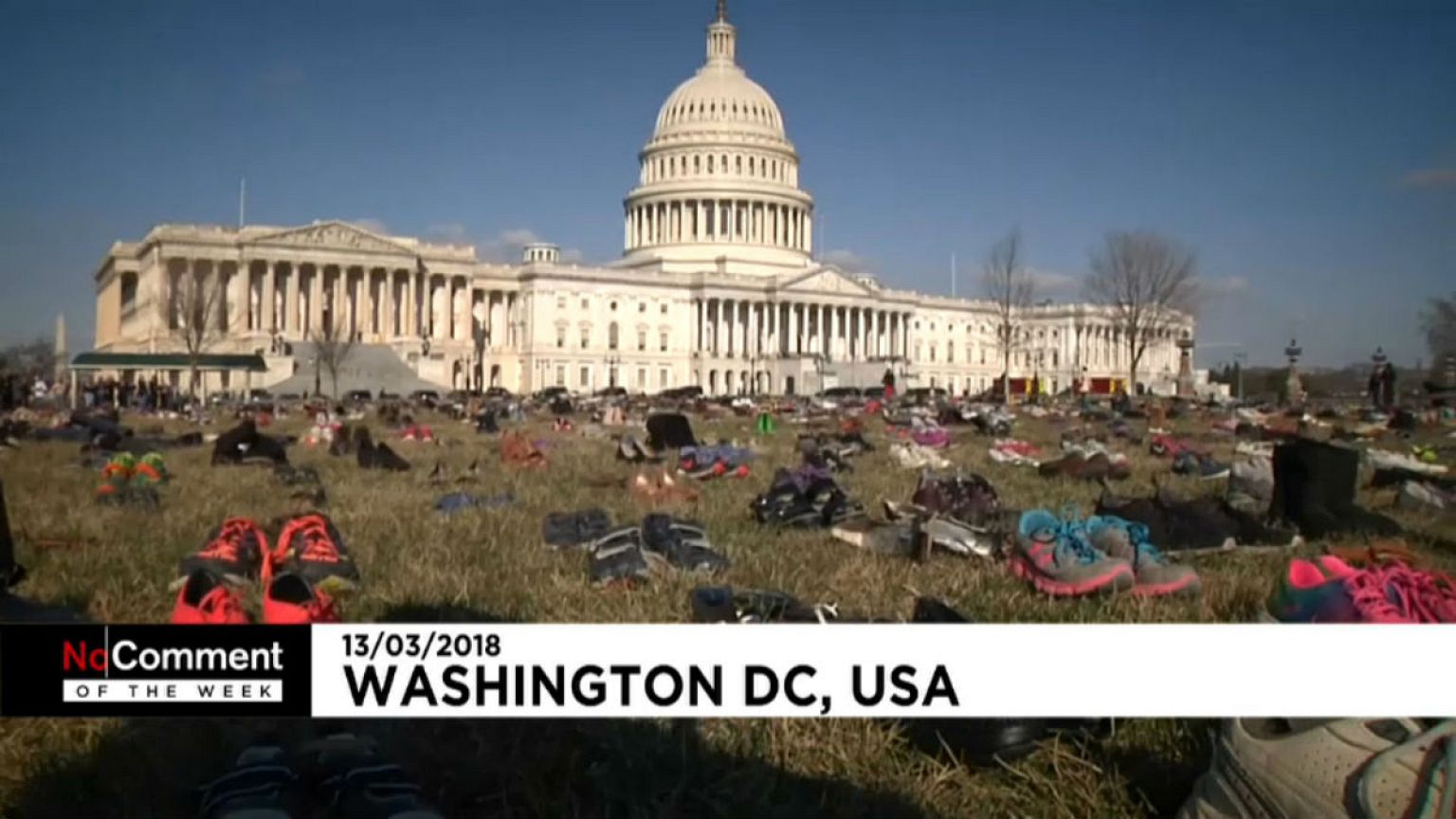 بدون شرح هفتگی: از هفت هزار جفت کفش در برابر کاخ سفید تا بازار سوخته حلب