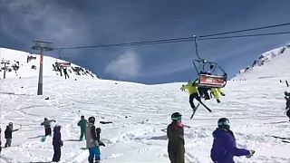 Chairlift rollercoaster as 12 hurt in Georgian resort accident