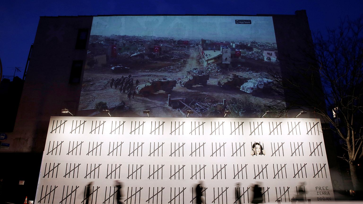 Sanatçı Banksy'den tutuklu gazeteci ve sanatçı Zehra Doğan'a destek