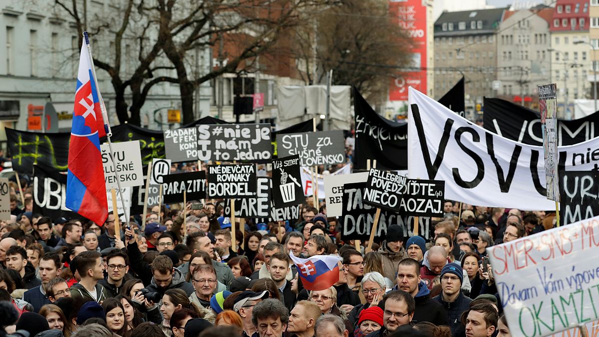 Újabb kormányellenes tüntetés zajlott Pozsonyban