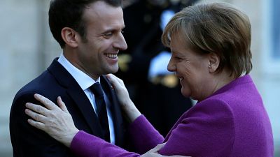 Merkel zu Gesprächen mit Macron in Paris