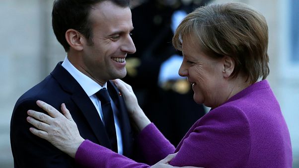 Merkel zu Gesprächen mit Macron in Paris Merkel zu Gesprächen mit Macron in Paris