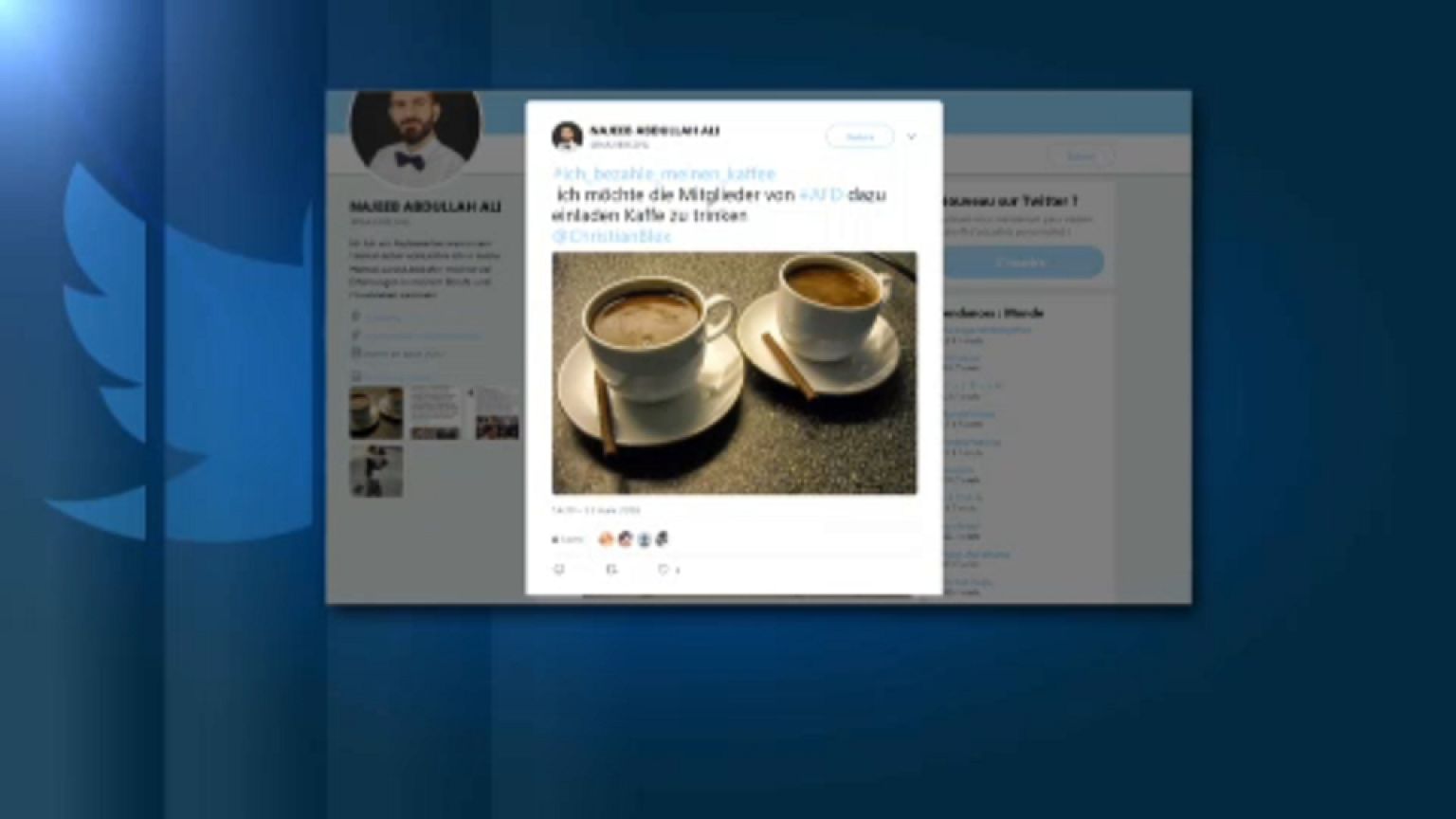 Kahvenizi bile biz ödüyoruz diyen AfD'ye Suriyelilerden yanıt