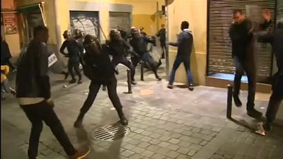 Мадрид: столкновения мигрантов с полицией