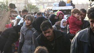 Weiterhin Massenflucht aus Ost-Ghouta