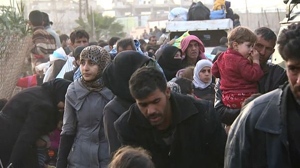 Weiterhin Massenflucht aus Ost-Ghouta Weiterhin Massenflucht aus Ost-Ghouta