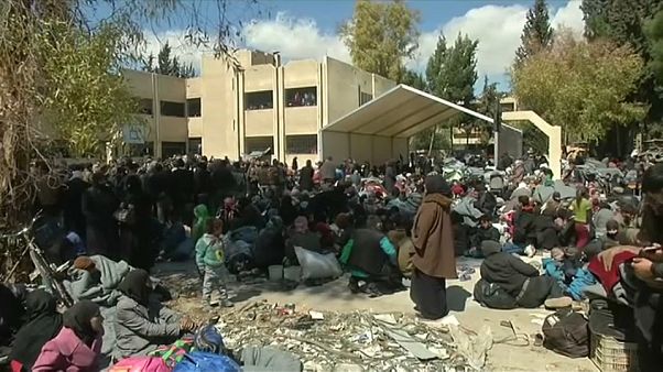 Syrie : les civils fuient en masse la Ghouta Syrie : les civils fuient en masse la Ghouta