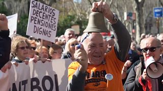 Spagna: la protesta dei pensionati 