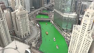 Dia de São Patrício: Chicago pintou o rio da cor oficial
