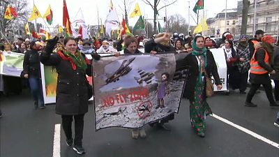 Nevruz etkinliğinde Afrin protestosu 