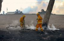 Hundreds flee Australian bush fires