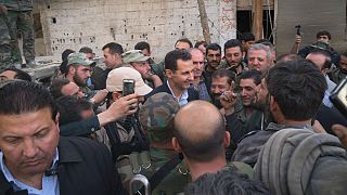 Esad Doğu Guta'da ordusunu ziyaret etti
